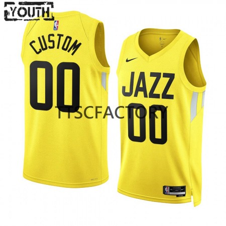 Maglia NBA Utah Jazz Jordan Clarkson 00 Nike 2022-23 Icon Edition Giallo Swingman - Bambino
